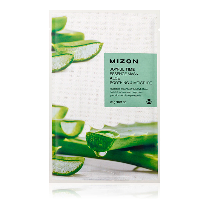 Mizon Joyful Time Essence Mask Aloe — тканинна маска для обличчя з екстрактом алое вера, 23 г